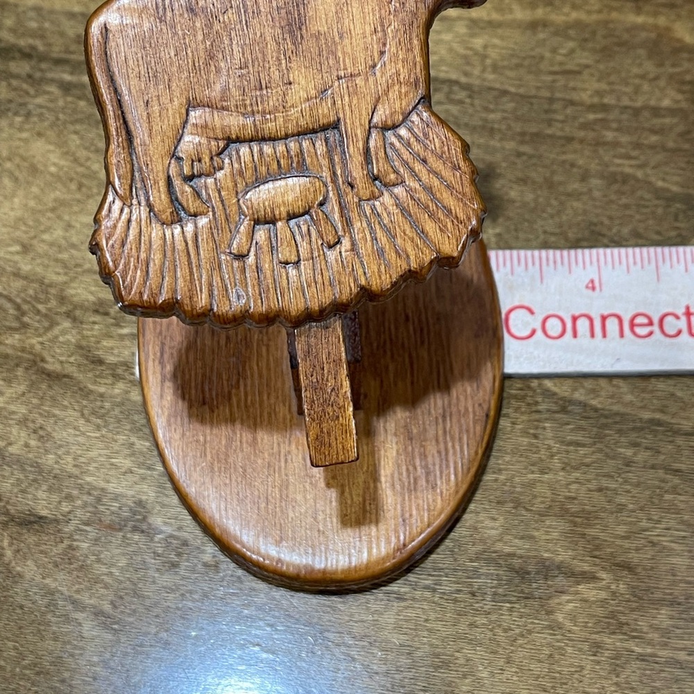 Vintage Cow wood wall hanging clip - Picture 8 of 8